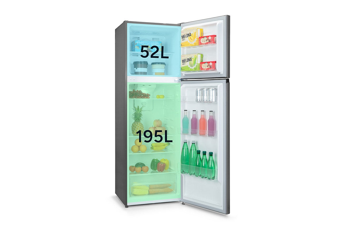 Kogan 247L Top Mount Fridge (Stainless Steel)