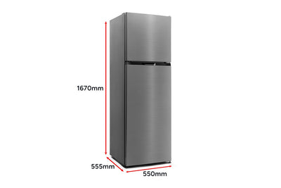 247L Top Mount Fridge Stainless Steel, 4 Star Energy Rating, No-Frost