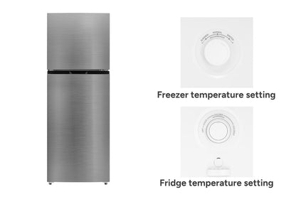 Kogan 334L Top Mount Fridge (Dark Stainless Steel)