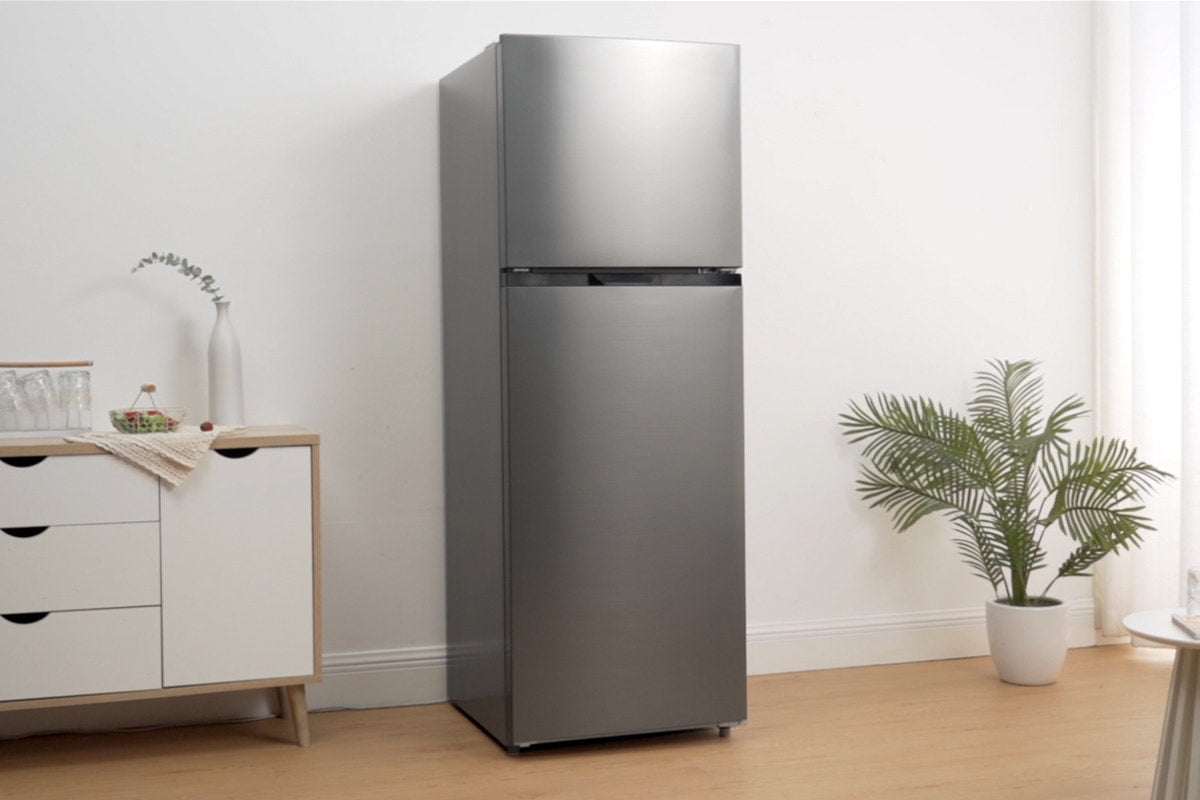 Kogan 334L Top Mount Fridge (Dark Stainless Steel)