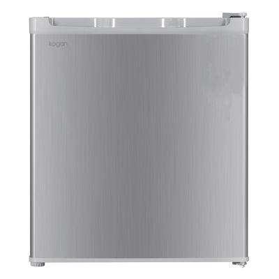 Kogan 46L Bar Fridge Silver Compact Quiet Personal Mini Fridge
