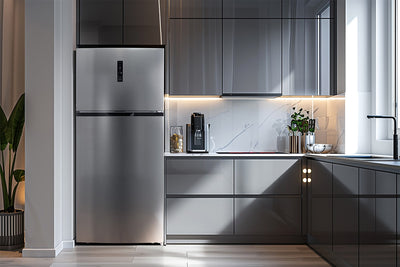 Kogan 480L Top Mount Fridge - Stainless Steel