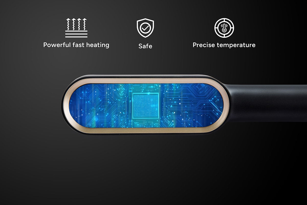 Kogan Heated Ionic Hair Brush Straightener