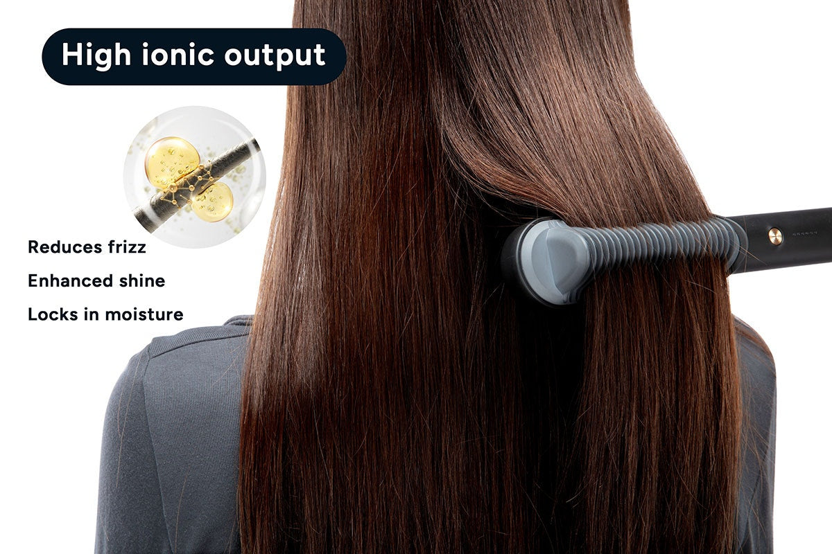 Kogan Heated Ionic Hair Brush Straightener