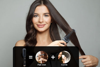 Kogan Heated Ionic Hair Brush Straightener