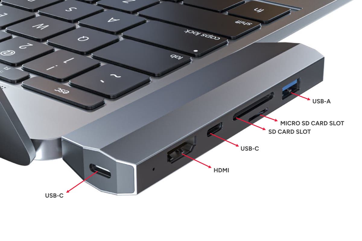 Kogan 7-in-1 100W PD USB-C Hub for Macbooks (4K, 60Hz)