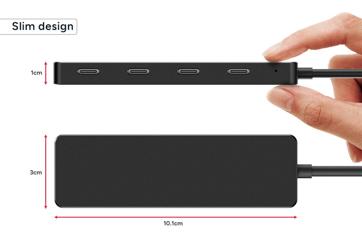 Kogan 10Gbps 4 Ports USB-C Splitter