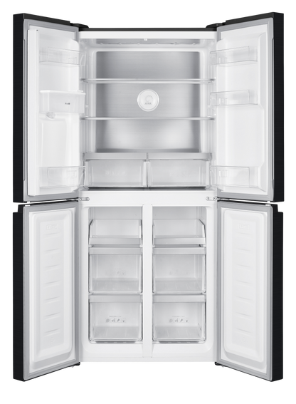 Kogan 464L French Door Fridge with Water Dispenser (Black Stainless Steel)