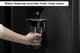 Kogan 592L Side by Side Fridge with Water Dispenser  - Black Stainless Steel)