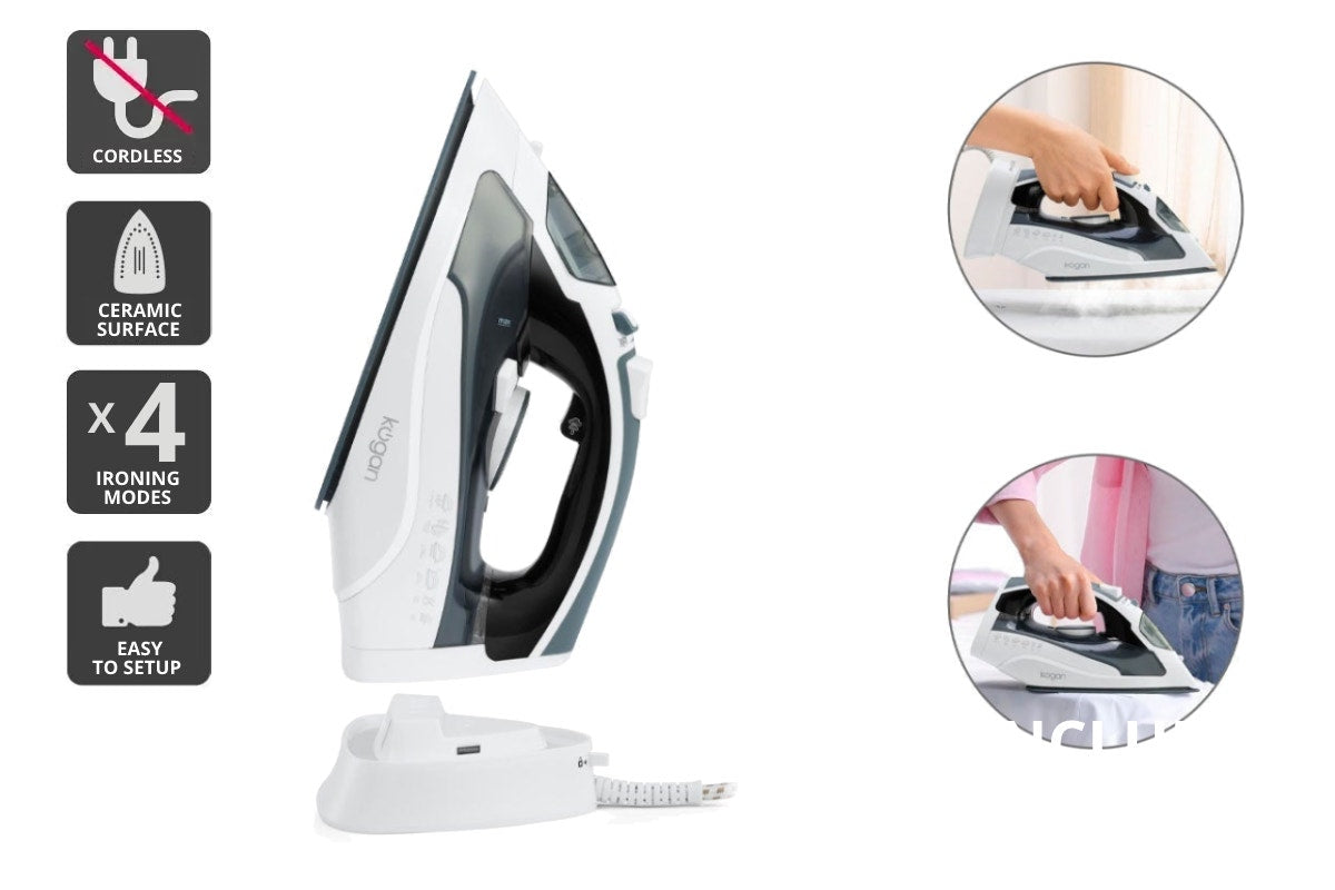 Kogan DuoGlide Cordless and Corded Steam Iron