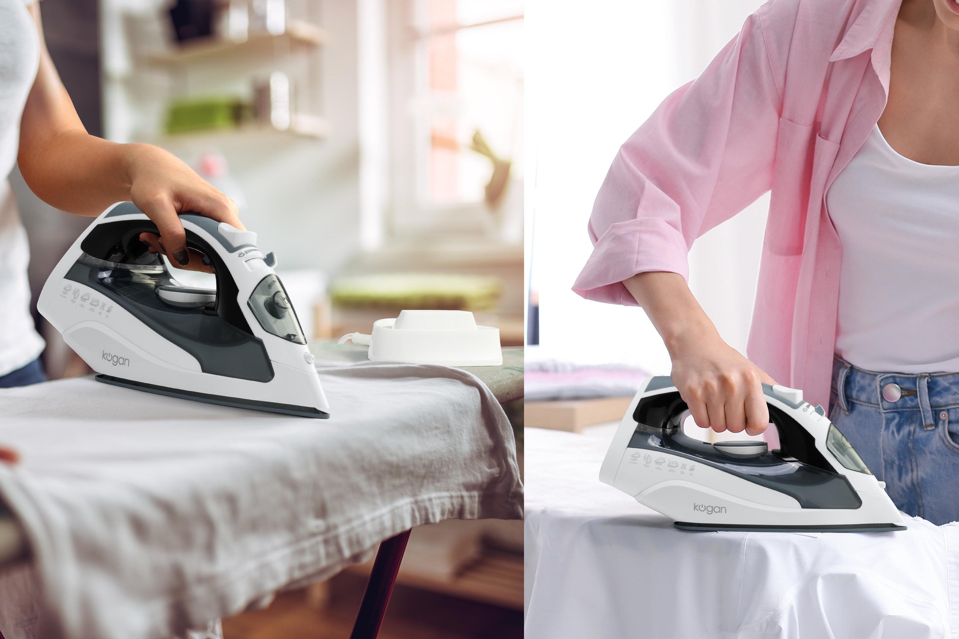 Kogan DuoGlide Cordless and Corded Steam Iron