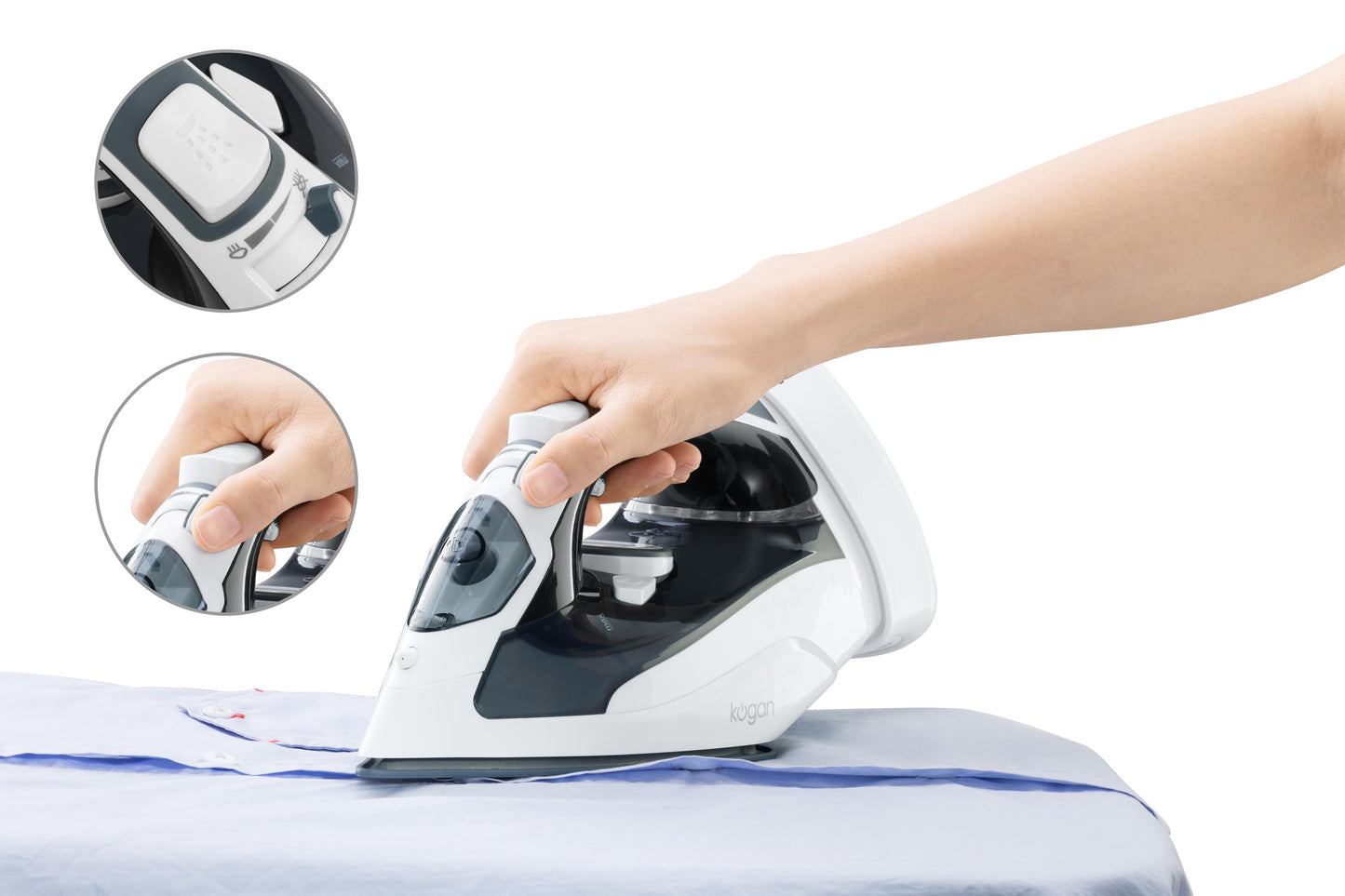 Kogan DuoGlide Cordless and Corded Steam Iron