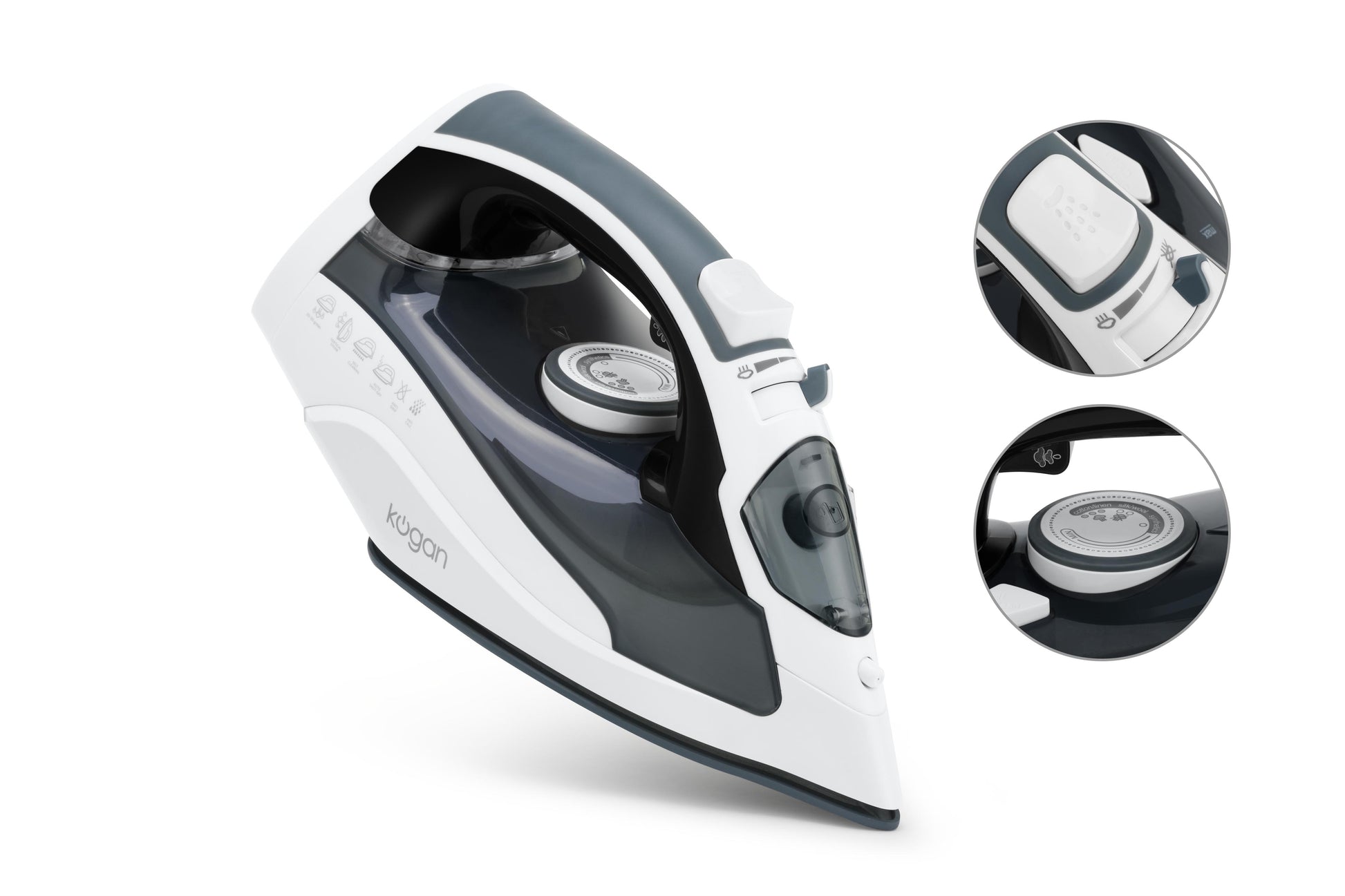 Kogan DuoGlide Cordless and Corded Steam Iron