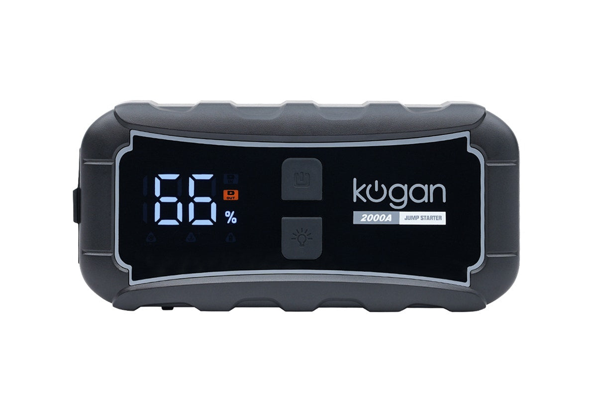 Kogan 2-in-1 12000mAh 2000A Portable Jump Starter and Power Bank