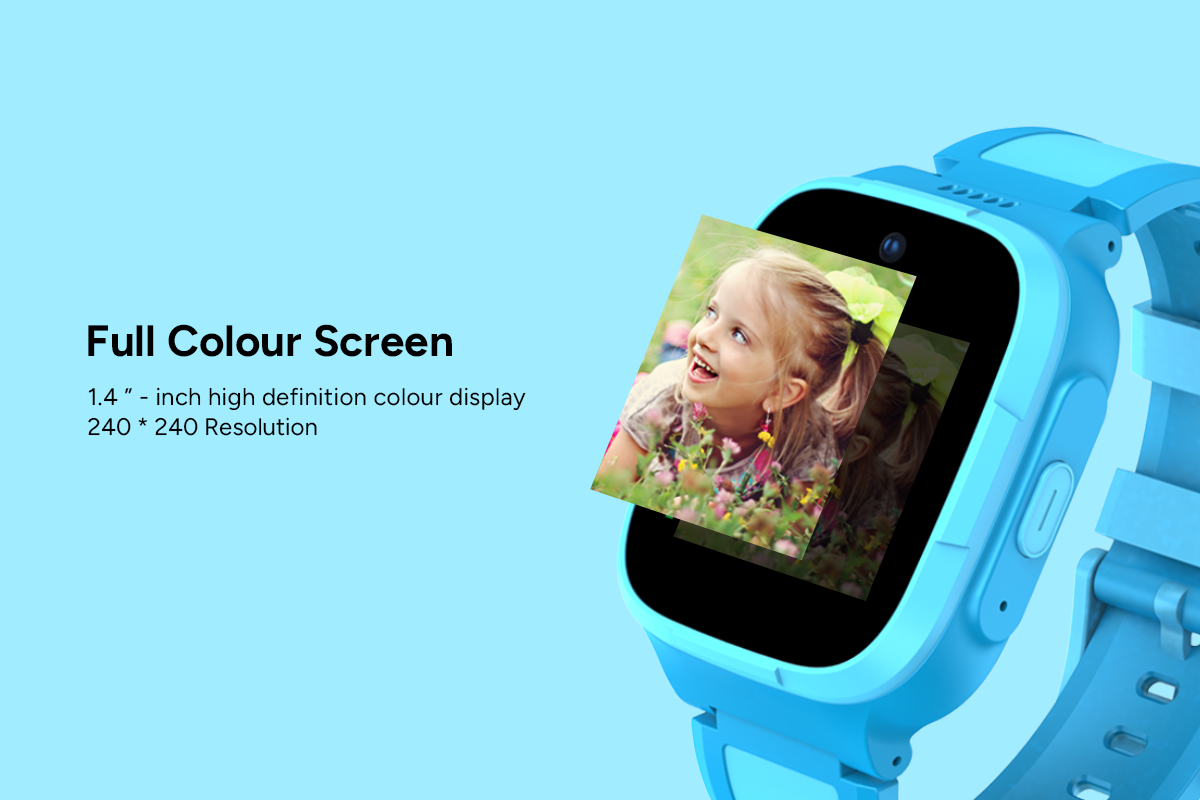 Kogan Kids 4G GPS Smart Watch with Video Calling (Blue)