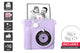 Kogan Kids Digital Instant Print Camera 1080p with 3 Rolls - Purple