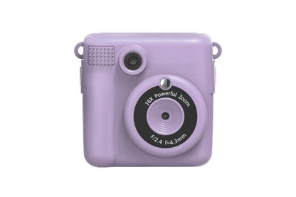 Kogan Kids Digital Instant Print Camera 1080p with 3 Rolls - Purple