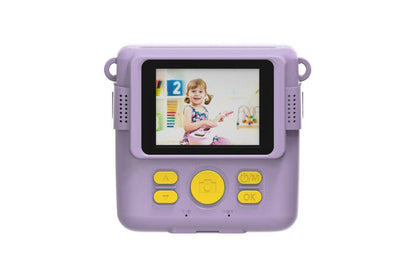 Kogan Kids Digital Instant Print Camera 1080p with 3 Rolls - Purple