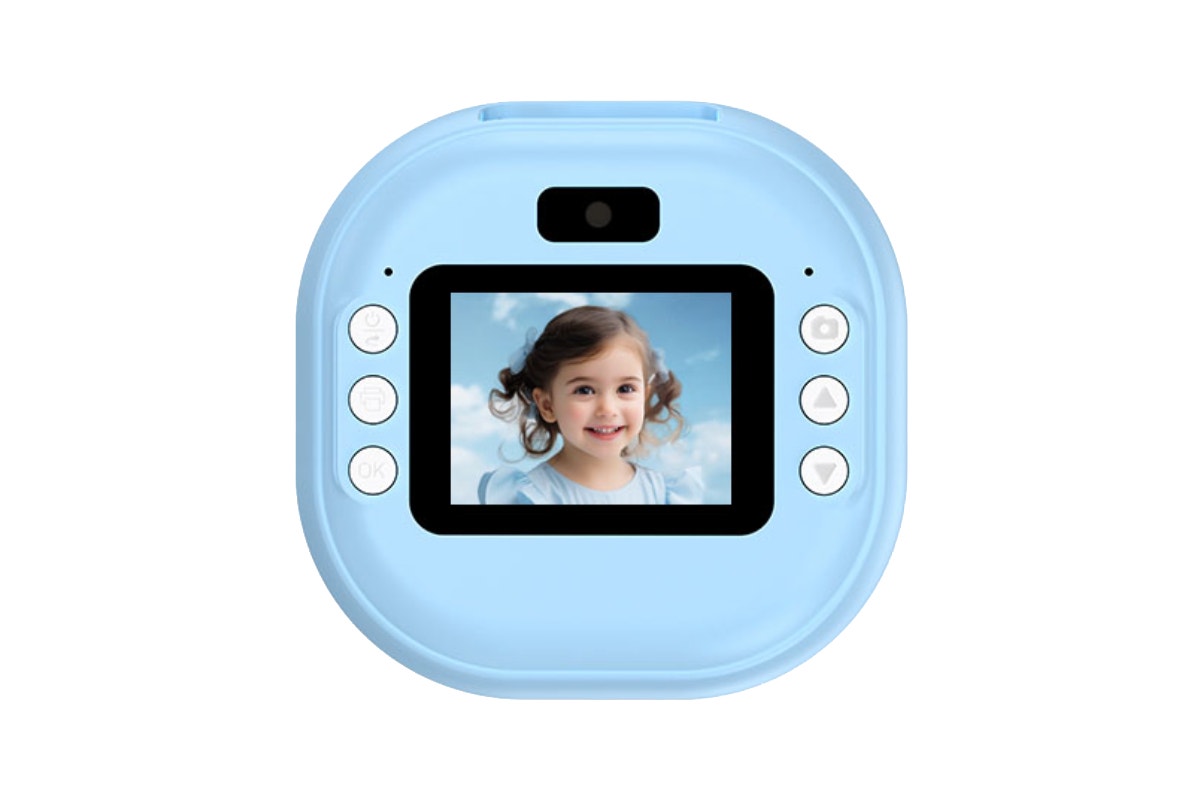 Kogan Kids Instant Print Digital Camera with 4 Rolls (Blue)