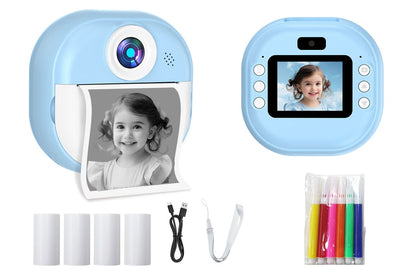 Kogan Kids Instant Print Digital Camera with 4 Rolls (Blue)