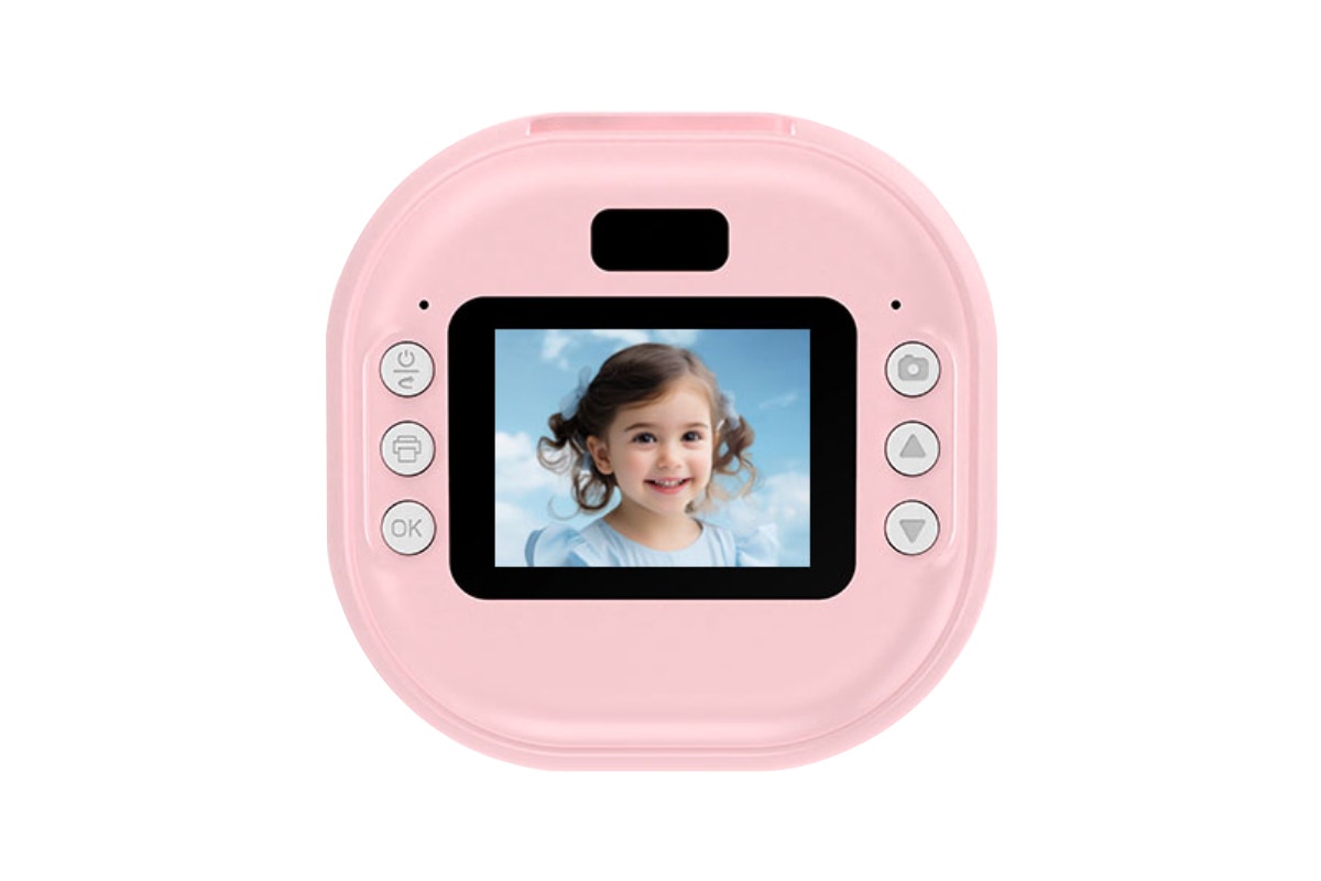 Kogan Kids Instant Print Digital Camera with 4 Rolls (Pink)