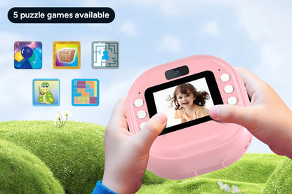 Kogan Kids Instant Print Digital Camera with 4 Rolls (Pink)