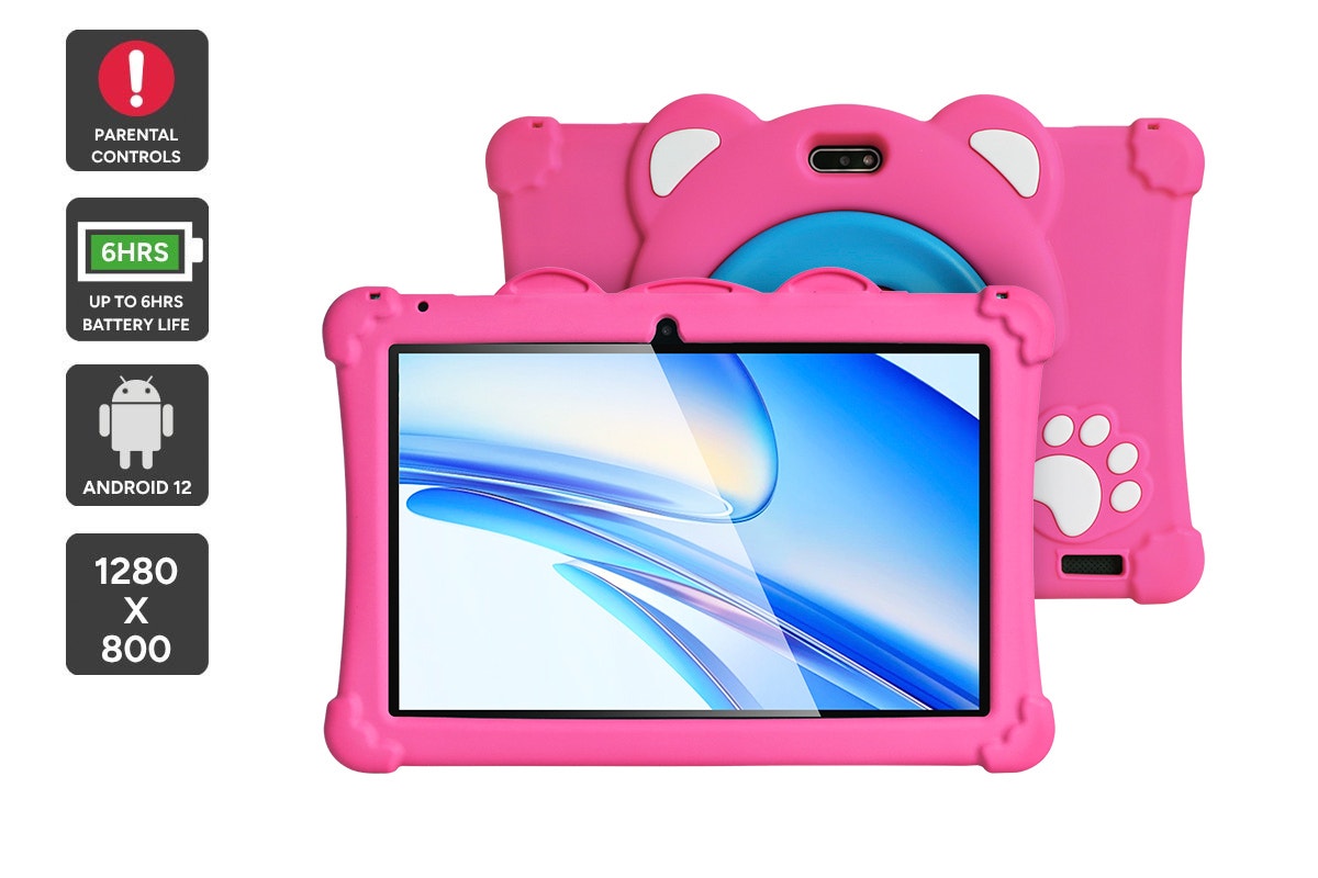 Kogan Explore Junior 10.1" Kids Android Tablet with Protective Case (Pink)