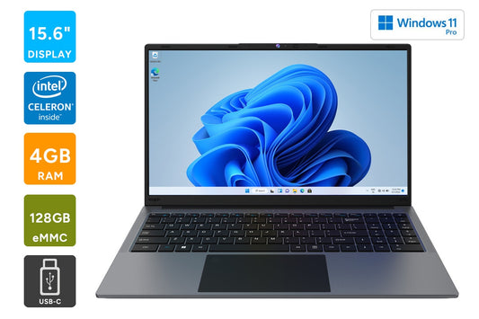 Kogan Atlas 15.6" USB-C Laptop with Windows 11 Pro (128GB)