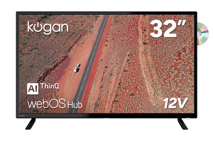 Kogan 32" LED WebOS ThinQ AI 12V Smart TV & DVD Combo - D97S