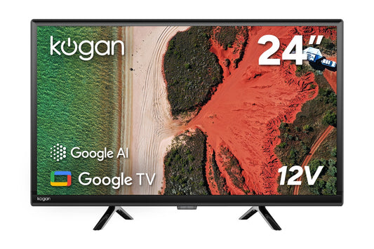 Kogan 24" LED Smart AI Google 12V TV - R98T - Auzzistore