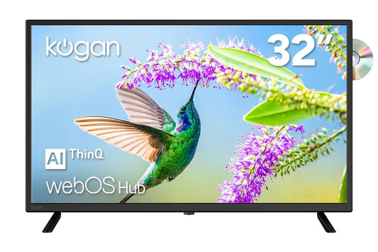 Kogan 32" LED WebOS ThinQ AI Smart TV & DVD Combo - D96S