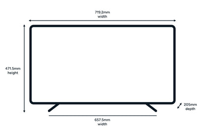 Kogan 32" LED Smart AI Google TV - R98V
