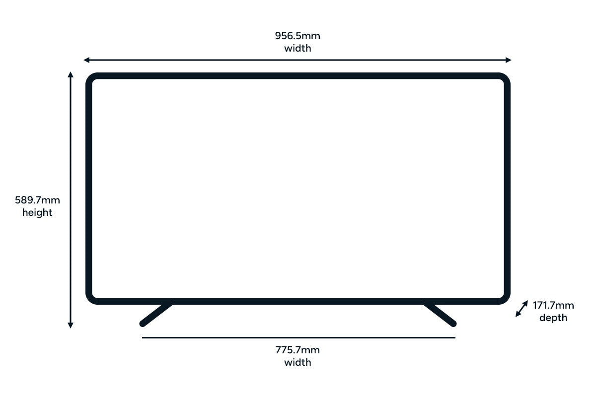 Kogan 43" LED 4K Smart AI Google TV - U95V