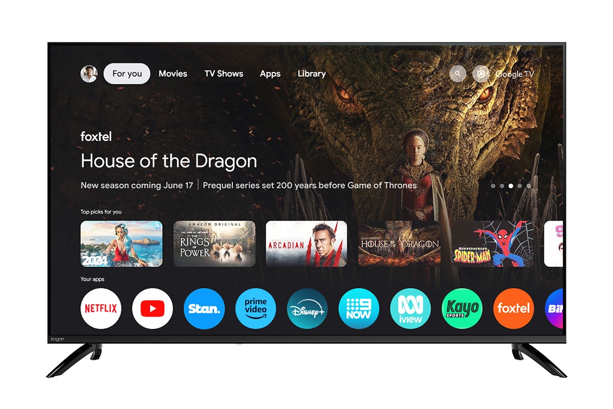 Kogan 55" LED 4K Smart AI Google TV