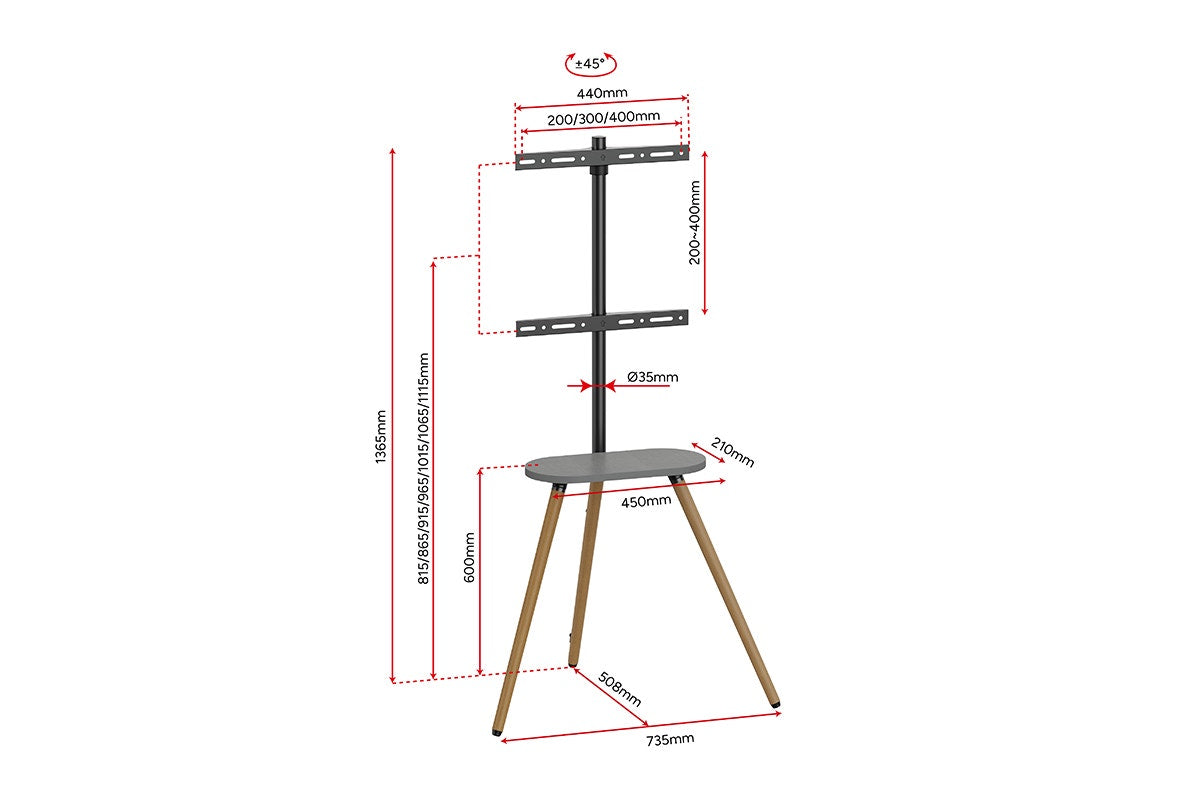 Kogan Lovenstad Studio TV Stand for 43"-65" TVs