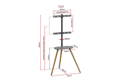 Kogan Lovenstad Studio TV Stand for 43"-65" TVs