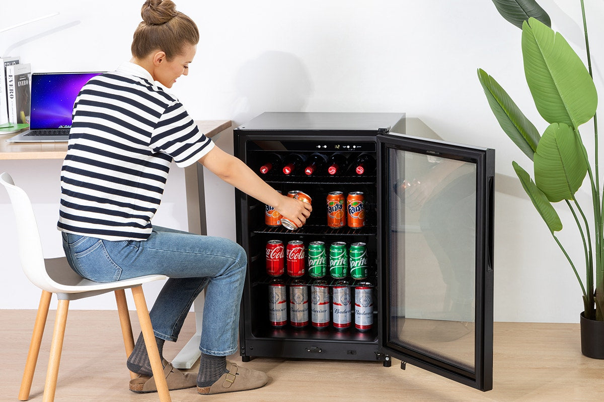 Kogan 131L Glass Door Bar Fridge