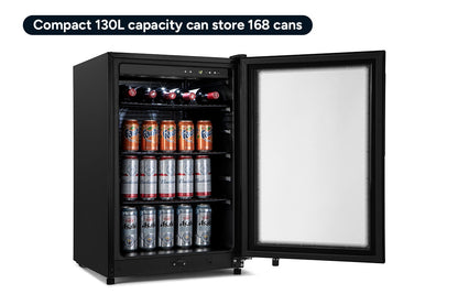 Kogan 131L Glass Door Bar Fridge