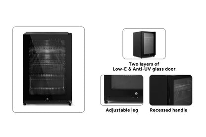 Kogan 131L Glass Door Bar Fridge