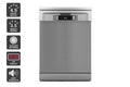 Kogan 60cm Freestanding Dishwasher - 14 Place, Stainless Steel