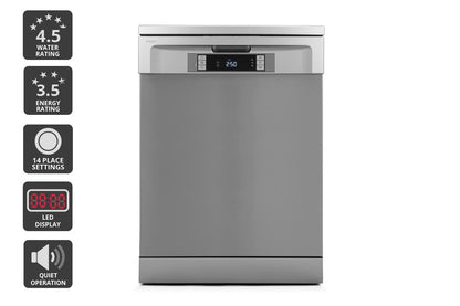 Kogan 60cm Freestanding Dishwasher (14 Place, Stainless Steel)