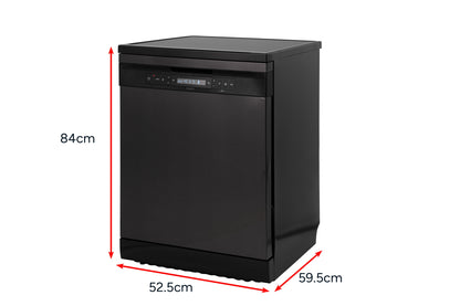 Kogan 60cm Freestanding Dishwasher (15 Place, Black Stainless Steel)