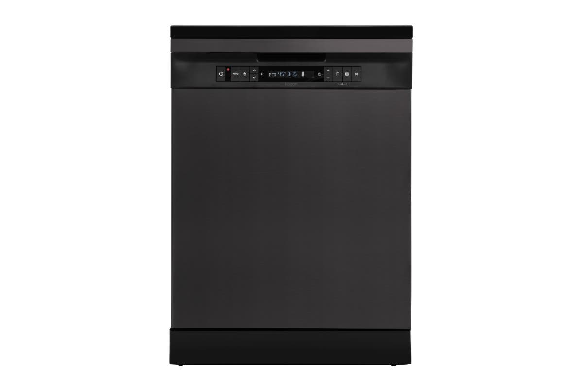 Kogan 60cm Freestanding Dishwasher (15 Place, Black Stainless Steel)