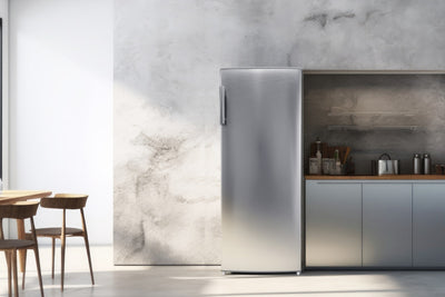 Kogan 230L Upright Fridge - Stainless Steel
