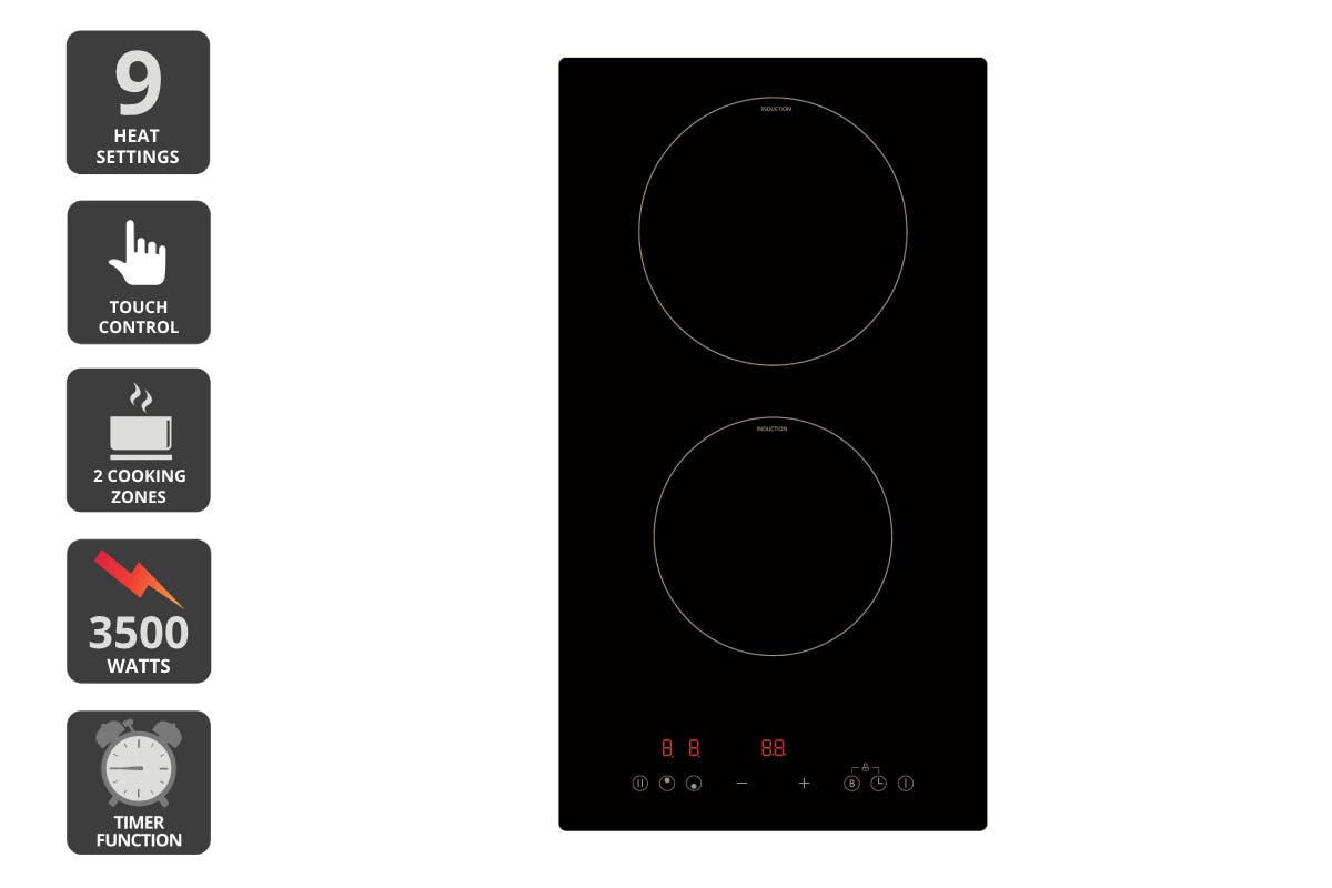 Kogan Dual Zone Induction Cooktop (30cm)