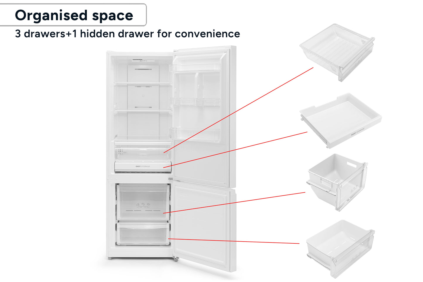 Kogan 325L Bottom Mount Fridge (White)