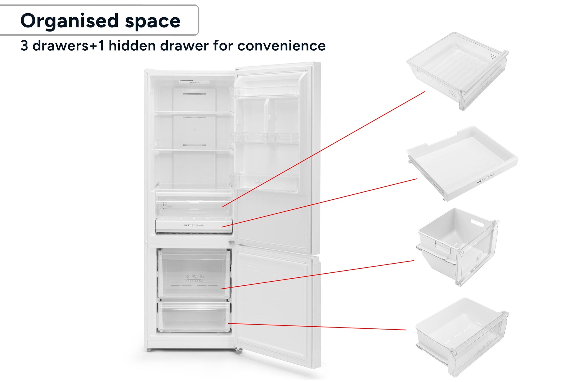 Kogan 325L Bottom Mount Fridge (White)