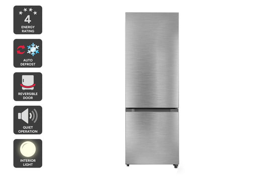 Kogan 325L Bottom Mount Fridge (Stainless Steel)