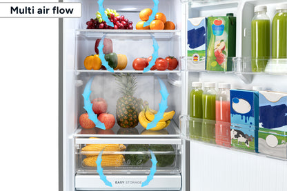 Kogan 325L Bottom Mount Fridge (Stainless Steel)
