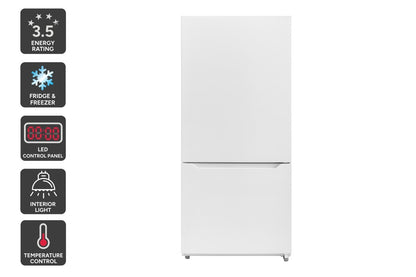 Kogan 529L Bottom Mount Fridge  - White)